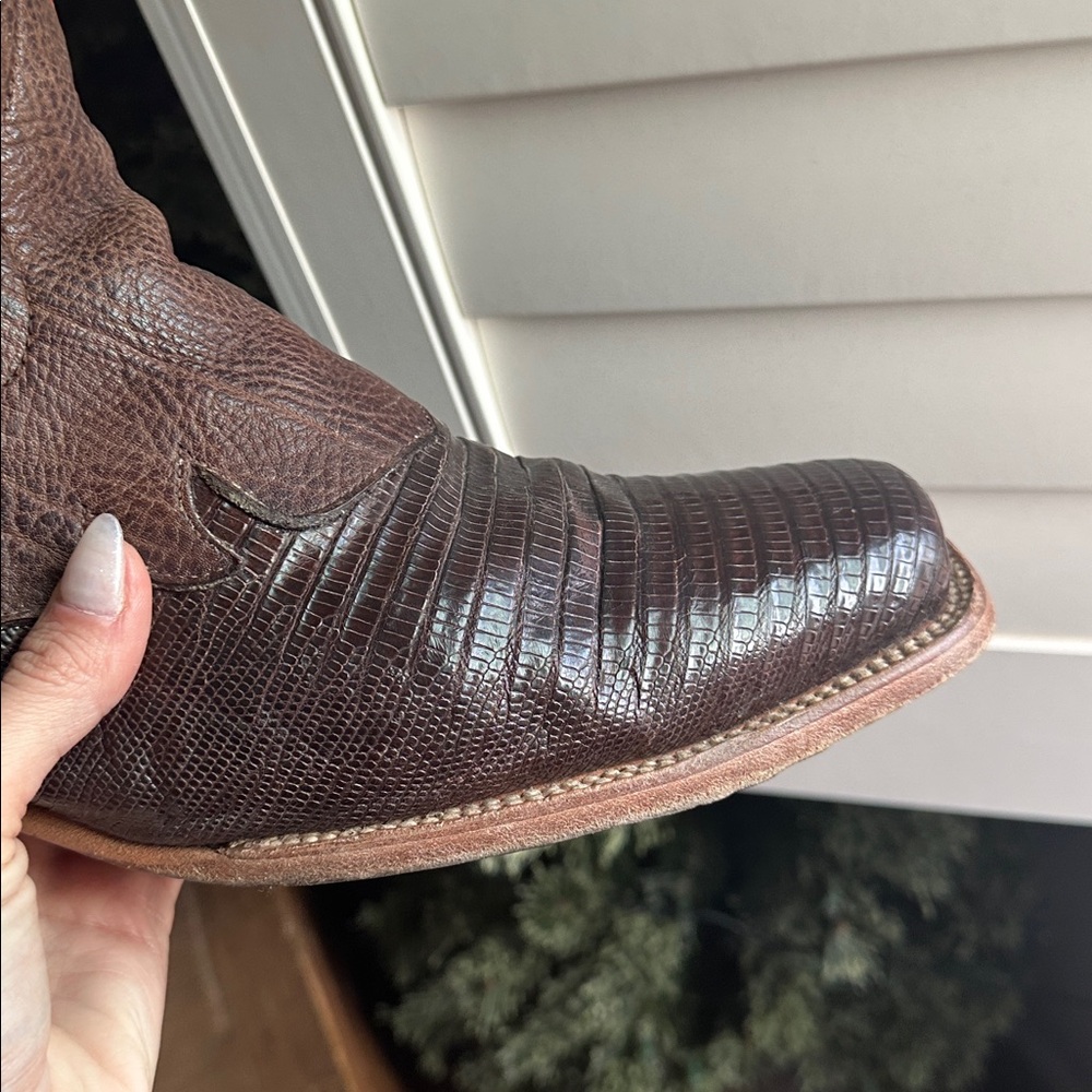 JB Dillon Reserve Line Teju Lizard Men’s 13D Cowboy Boots - Picture 8 of 8